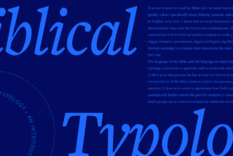 A word collage from the article about typology in the Bible