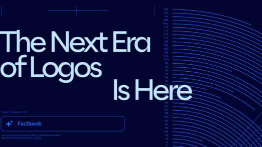 The words The Next Era of Logos Is Here