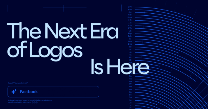 The words The Next Era of Logos Is Here