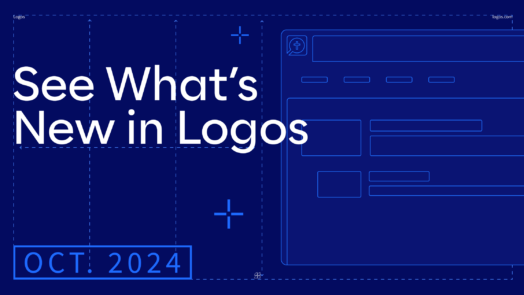 An feature image that reads See Whats New in Logos and October 2024