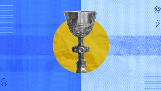 a chalice , commonly used by Anglicans and Episcopalians