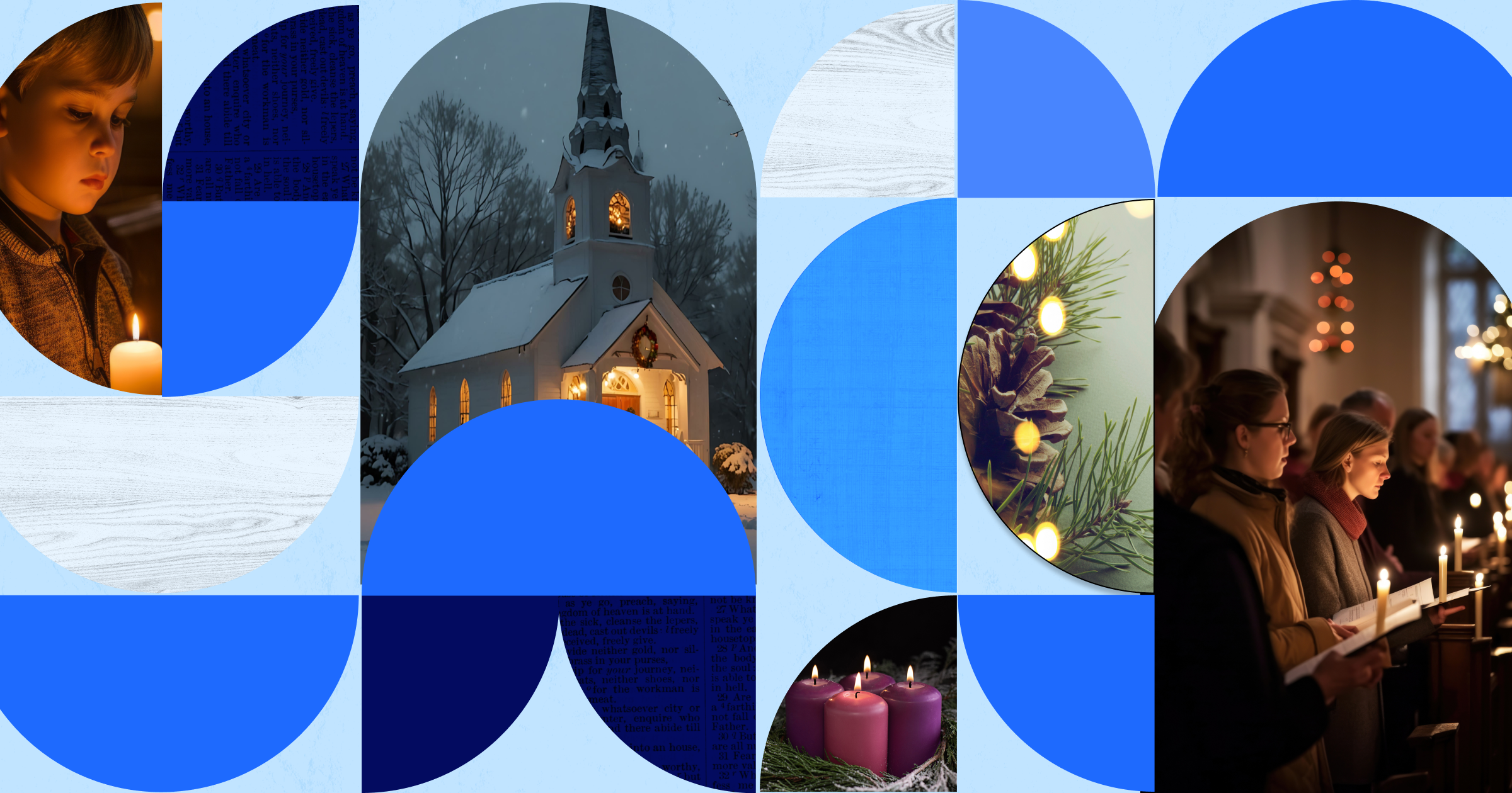 Collage of Advent photos